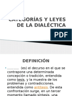 Categorías y Leyes de La Dialéctica