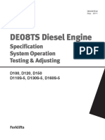 De 08 TS Diesel Engine - Specification System Operation Testing and Adjusting - DOOSAN