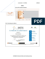 Task 1 - Self-Assessment and Professional Learning Plan