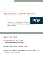 NIKE Industry and Company Analysis