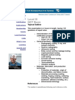 Level III NDT Basic Topical Outline