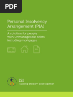 Personal Insolvency Arrangement (PIA) : A Solution For People With Unmanageable Debts Including Mortgages