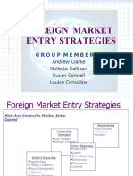 Foreign Market Entry Strategies