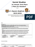 Divisional Plans Middle Social Studies