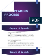 The Speaking Process