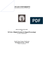 M.tech. (Digital Systems & Signal Processing)