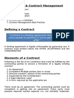 Procurement & Contract MGT