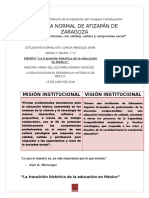 La Transición Histórica de La Educación en México