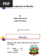 An Introduction To Density: by Helen Hanson & John Macaluso