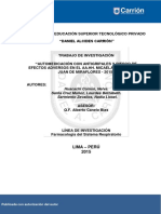 Automedicación Con Antigripales y Riesgo de Efectos Adversos en El AAHH Micaela Bastidas - San Juan de Miraflores - 2015