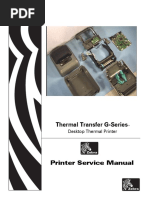 Zebra G-Series Thermal Printer GK420d GK420t GX420d GX420t GX430t Service Manual PDF