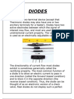 Diodes: Rectifying Property. The Most Common Function of