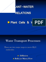 Plant-Water Relations Plant Cells & Water