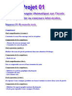 Fiches Modèles Du Nouveau Programme 3 Ème AP Projet 01 Séquence 01