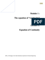 Lecture - 1 - Eqn of Continuity - UPDATED PDF