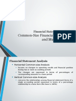 Common-Size Financial Statements and Multiple Ratios