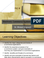 Topic 8 - Electronic Commerce