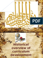 Historical Overview of Curriculum