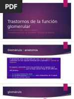 Trastornos de La Función Glomerular