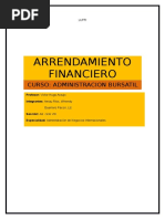 Arrendamiento Financiero