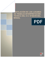 Interpretación DS 594 - Ventilación en Los Lugares de Trabajo