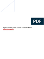 Signals and Systems Ziemer Solution Manual