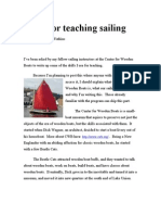 Drills For Teaching Sailing