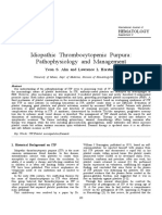 Idiopathic Thrombocytopenic Purpura: Pathophysiology and Management