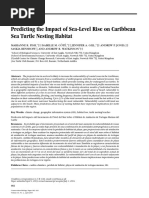 Predicting The Impact of Sea-Level Rise On Caribbean Sea Turtle Nesting Habitat