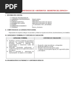 Syllabus Matematica Geometria Del Espacio 2