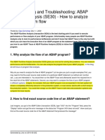 Runtime Analysis - SE30 - How To Analyze Abap Program Flow and Find A Keyword.