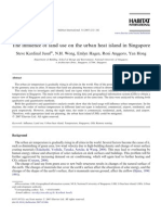 The Influence of Land Use On The Urban Heat Island in Singapore