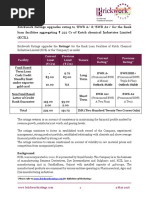 Kutch Chemical Industries BankLoan 222Cr Revision Rationale 9may2016