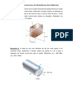 Lista de Resistencia Dos Materiais