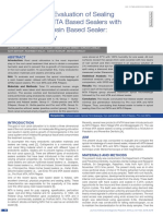 A Comparative Evaluation of Sealing Ability of New MTA Based Sealers With Conventional Resin Based Sealer: An In-Vitro Study