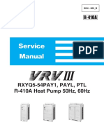 Si34-803B - Service Manual VRVIII RXYQ5-54PAY1 - PAYL - PTL R-410A Heat Pump 50Hz - 60Hz - Service Manuals - English