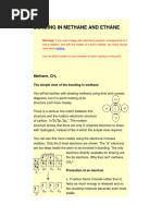 Bonding in Methane and Ethane