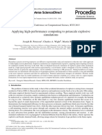 Applying High-Performance Computing To Petascale Explosive Simulations