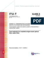 T-REC-G.650.3-200803 Métodos de Prueba de Secciones de Cable de Fibra Monomodo Instaladas PDF