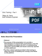 IBM Software Group: Citrix Training - Part 1 Tiffany M. Davis