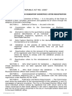 RA 10367 An Act Providing For Mandatory Biometrics