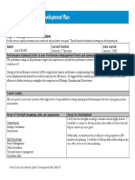 Career Development Plan Sample 1