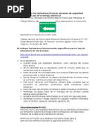 Cuáles Son Las Normativas Técnicas Peruanas de Seguridad Aplicada Al Uso de La Energía Eléctrica