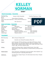 Performance Resume For Website