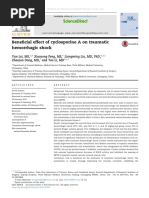 Beneficial Effect of Cyclosporine A On Traumatic Hemorrhagic Shock