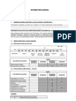 Informe Psicolaboral