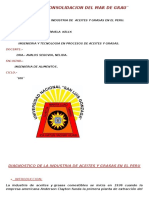 Diagnostico de La Industria de Aceites y Grasas en El Peru