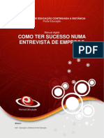 Manual Como Ter Sucesso Numa Entrevista de Emprego