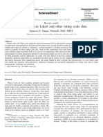 How To Analyze Likert and Other Rating Scale Data