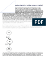 Configuring ACLs To Filter Network Traffic